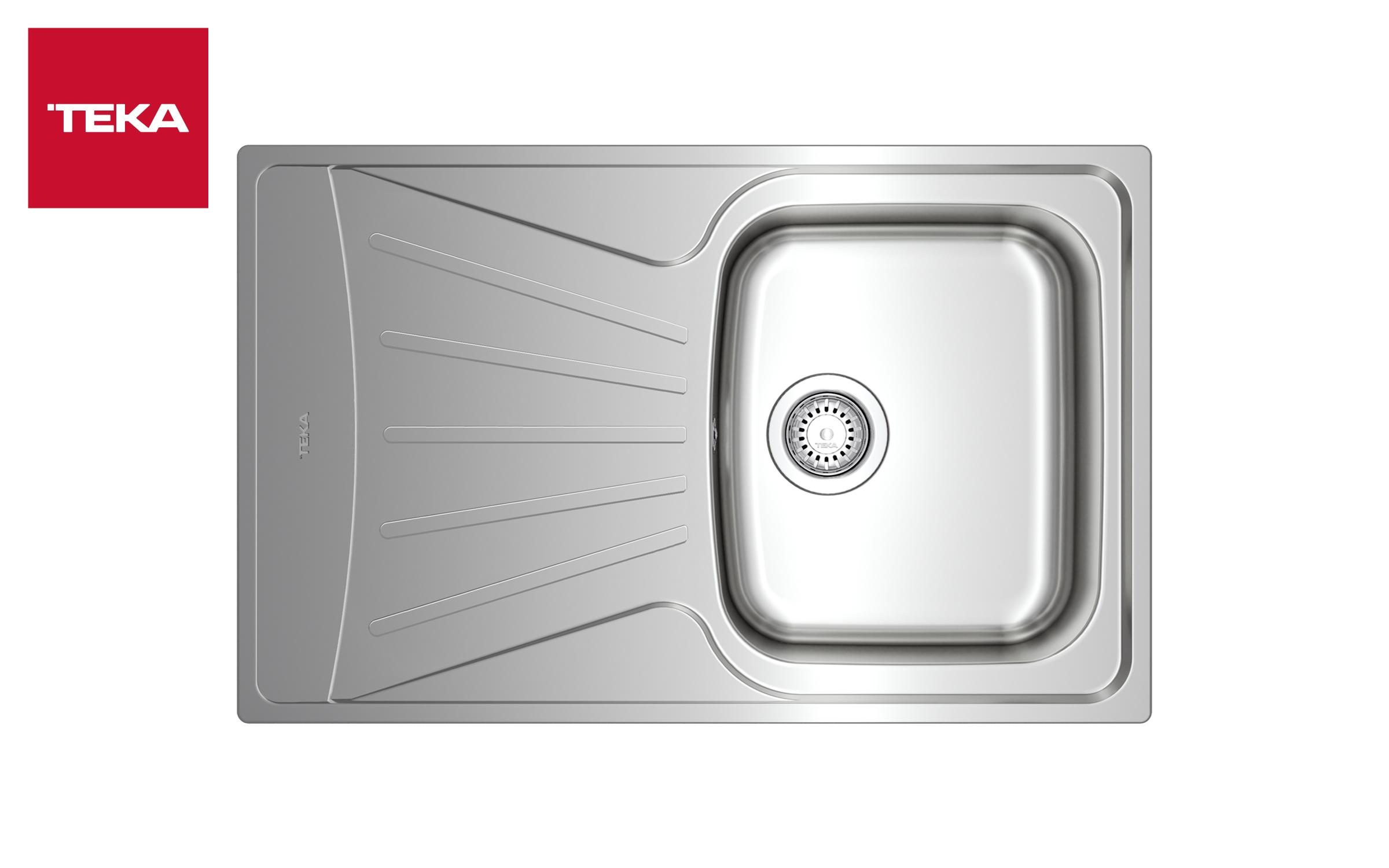 Built-in sink TEKA  Starbright 45 E-XP 1B 1D, chrome  2